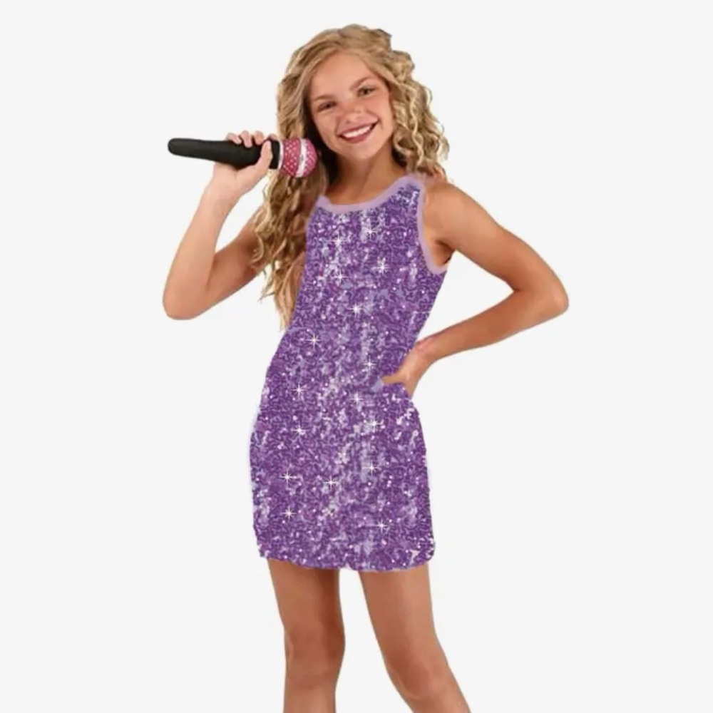 Taylor Sleeveless Sparkle Sequin Dress/ Costume